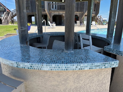 Poolside Condo with Gulfview - Bahia de Matagorda Clubhouse