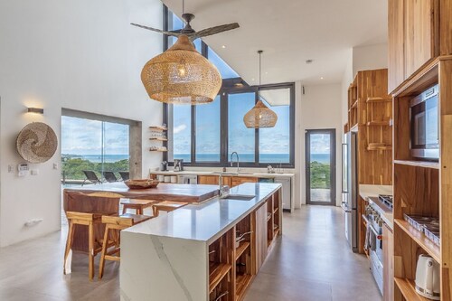 Lux Private Villa Karma Nosara with 2 pools,  & ocean views -5 min to the beach