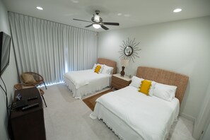 5 bedrooms, free WiFi, bed sheets, wheelchair access