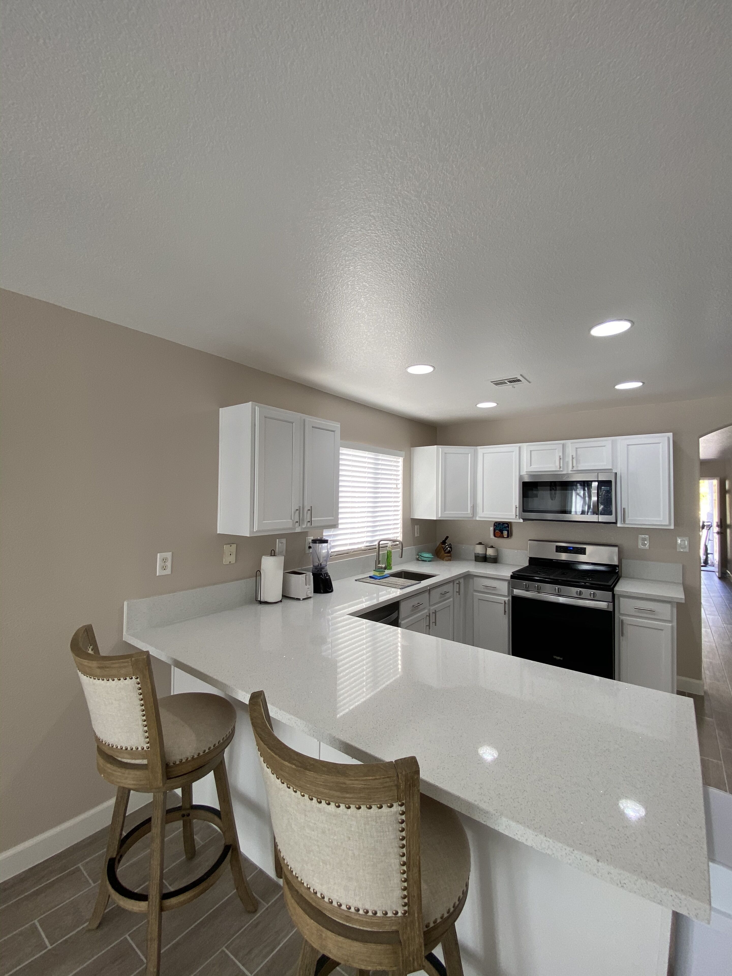 Microwave, oven, stovetop, dishwasher