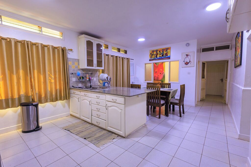 Fridge, microwave, oven, toaster