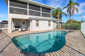 A heated pool