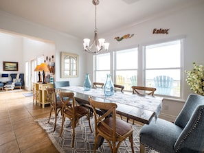 House, Multiple Beds, Balcony, Ocean View | Dining