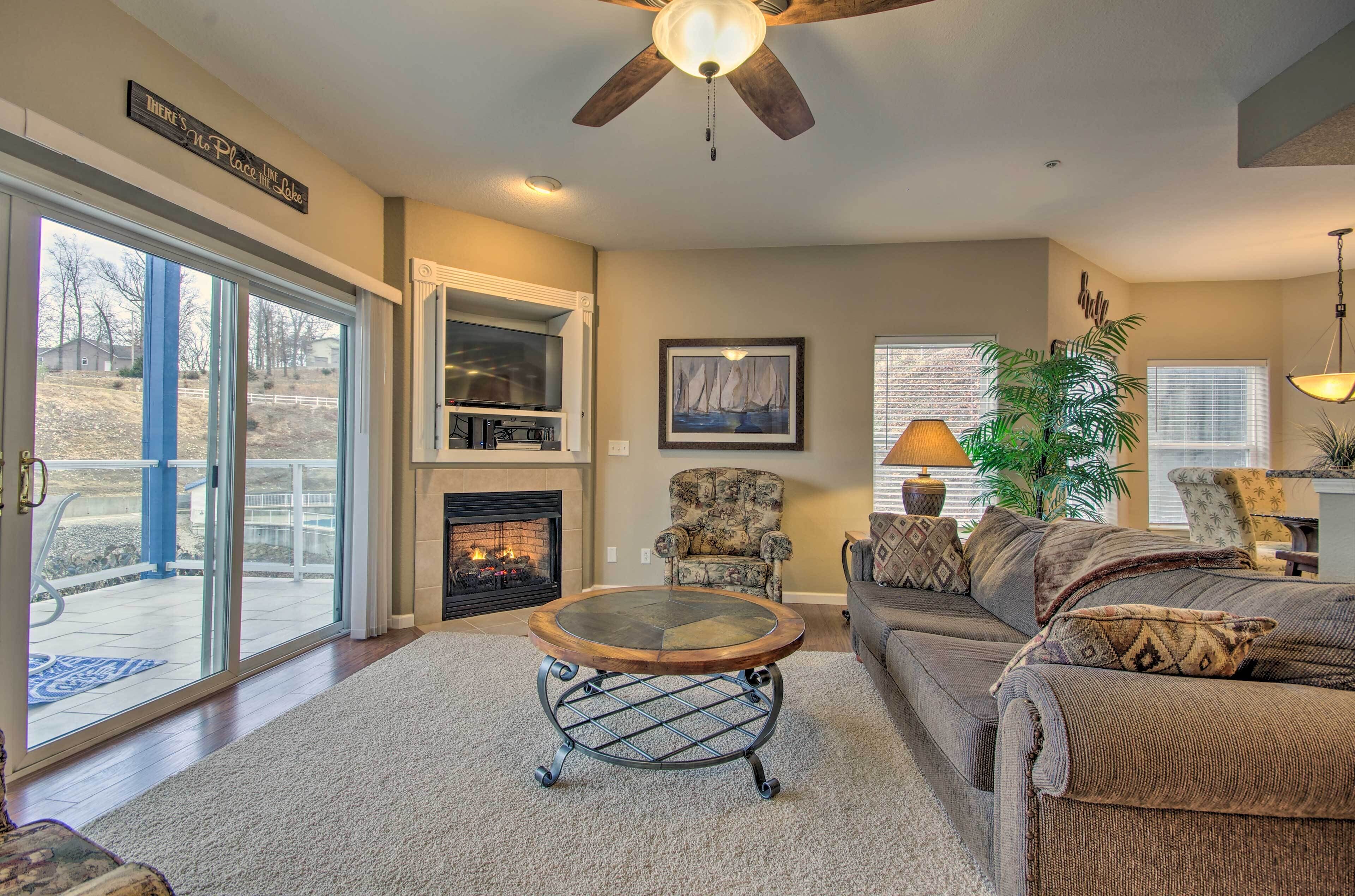 Breezy Lake Ozark Escape: Dock, Slip & Pool!