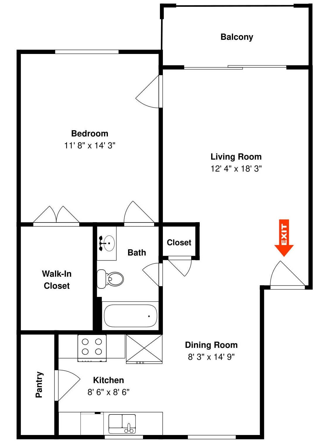 Apartment (1 Bedroom) | Ausstattung der Unterkunft