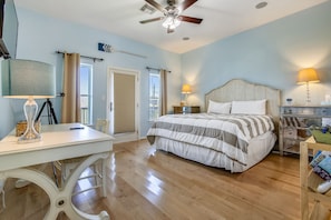 Casa, varias camas, balcón, vista al océano | 4 habitaciones, decoración personalizada y muebles diferentes