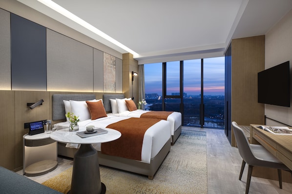 Studio Superior Twin | Premium bedding, minibar, in-room safe, desk - Oakwood Hotel &Apartments Daxing Beijing (Daxing)