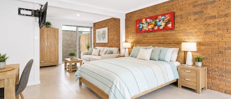 1 dormitorio, tabla de planchar con plancha, wifi gratis y ropa de cama