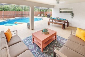 A heated pool