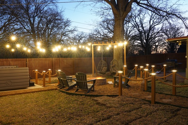 Cozy up next to the fire pit while enjoying the warm summer afternoons!