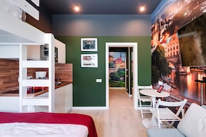 Duplex Studio | Premium bedding, in-room safe, blackout drapes, iron/ironing board - Revelton Studios Prague (Prague)