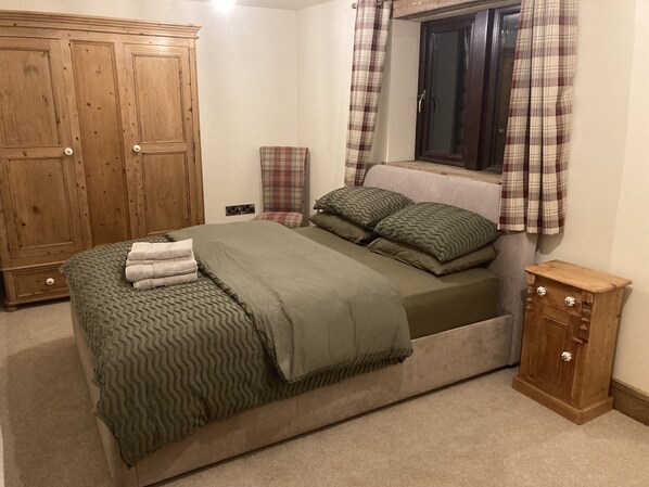 2 bedrooms, soundproofing, iron/ironing board, travel cot