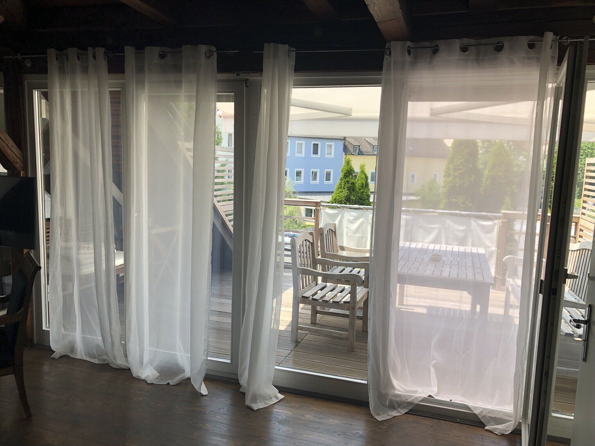 Blick von der Unterkunft