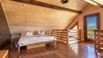 Family Chalet, Multiple Bedrooms, Mountainside (House Of Nature With Sauna And Tents) | 2 bedrooms, iron/ironing board, free WiFi, bed sheets