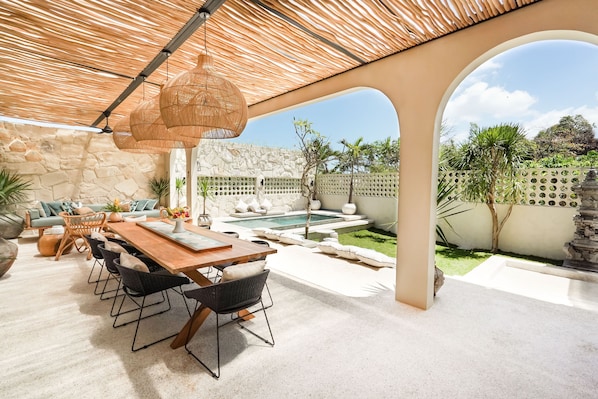 Villa de lujo, 3 habitaciones | Vista al jardín