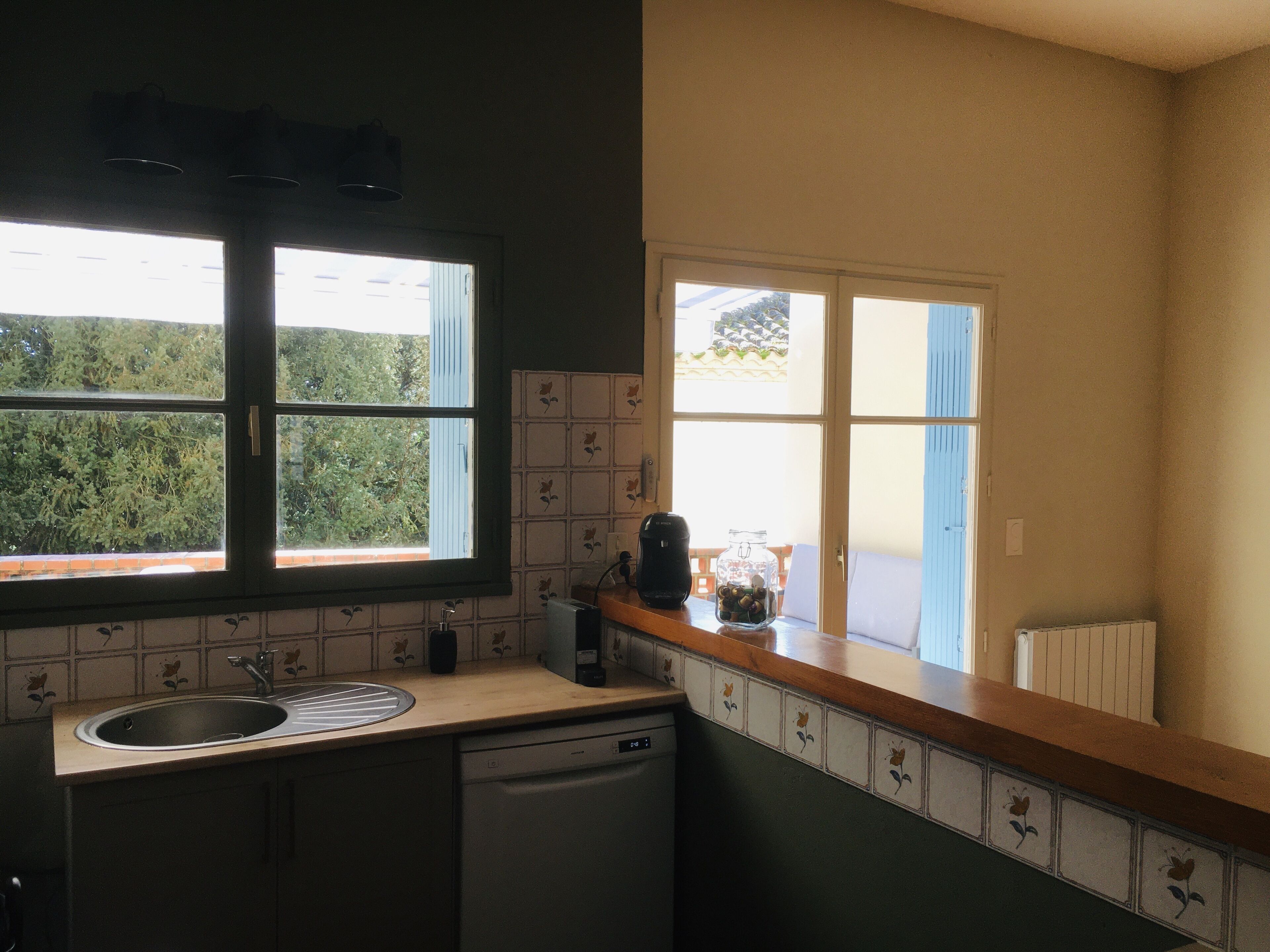 Village house with sunny terrace