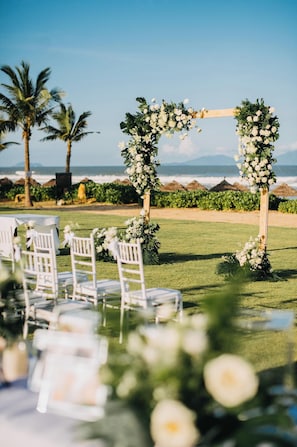 Zona para bodas al aire libre