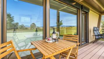 Family Studio, Mountain View (Riverside Suite Ane private beach) | Outdoor dining