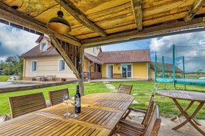 Family Studio, Mountain View (River View Suite Mlinar private beach) | Outdoor dining - River View Suite Mlinar Private Beach (Metlika)