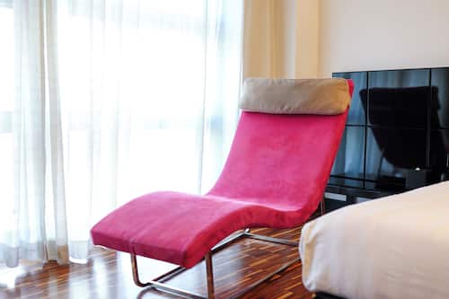 In-room safe, desk, laptop workspace, iron/ironing board