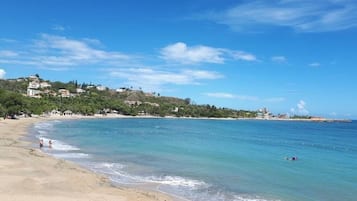 En la playa