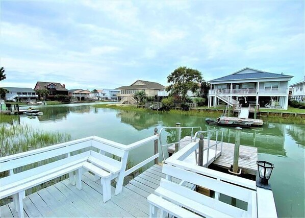 Terrace/patio - Cojo Cabana- Channel Home (North Myrtle Beach)