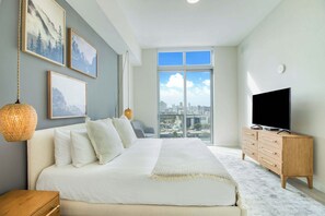 1 bedroom, iron/ironing board, travel crib, WiFi