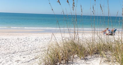 Villas By The Sea #2, Anna Maria Island Condo, one block from beach, heated pool