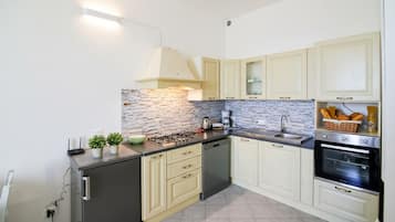 Apartment | Private kitchen | Fridge, oven, stovetop, dishwasher