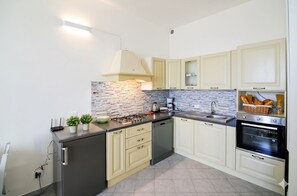 Apartment | Eigene Küche | Kühlschrank, Ofen, Herdplatte, Geschirrspüler