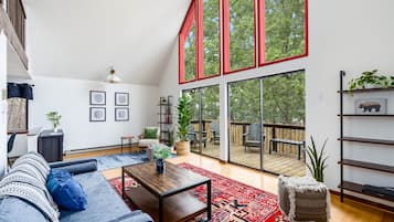 Een televisie, Netflix, streamingdiensten en een kantoor