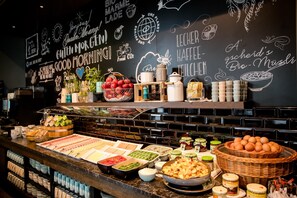 Daily buffet breakfast for a fee