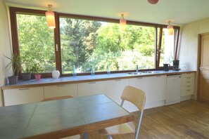 Fridge, microwave, freezer