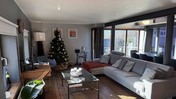 Fernseher, Tischfußball, Bücher