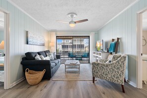 Smart TV, DVD player, books