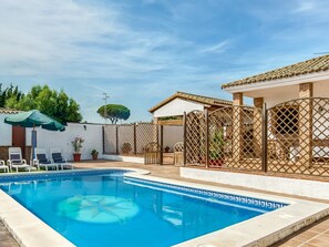 A heated pool