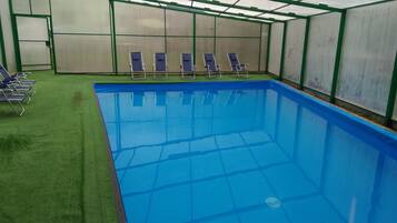 Indoor pool, a heated pool