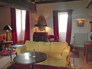 TV, DVD player, books, stereo - Castle in Le Veurdre near Forest and River (Le Veurdre)