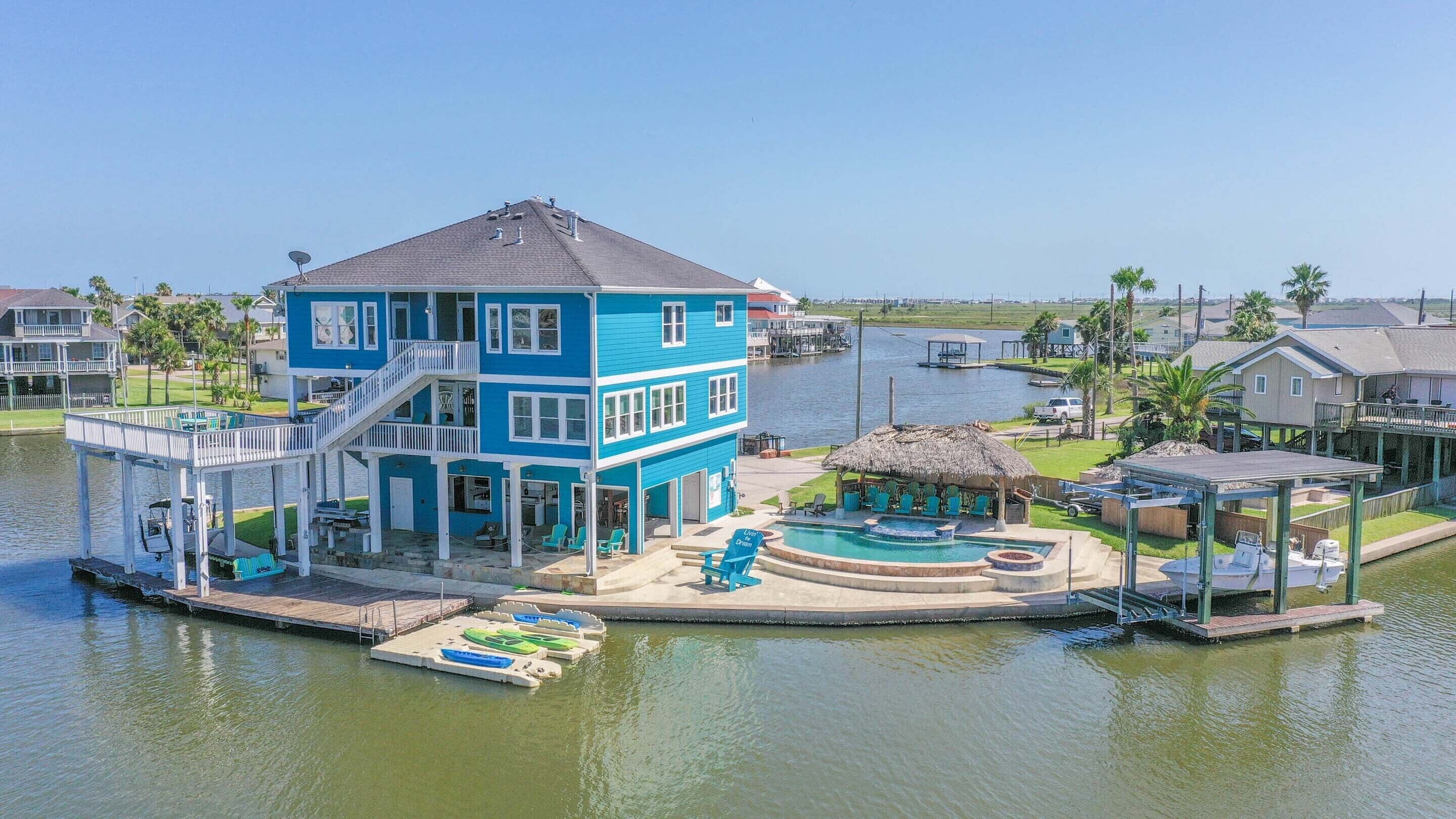 Livin' the Dream | Canal, Pool, Hot Tub, Tiki Hut!