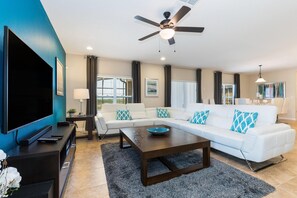 Ferienhaus, 6 Schlafzimmer | Wohnzimmer