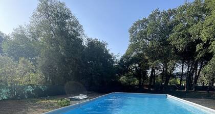 VILLA 150 m² - 5 bedrooms- Swimming pool 10 x 5 m - 6000m² private park 5 mn from the beach
