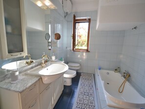 Combined shower/tub, bidet