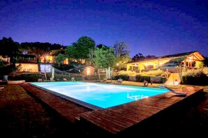 Una piscina riscaldata