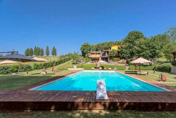 Una piscina riscaldata