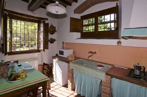 Fridge, microwave, coffee/tea maker