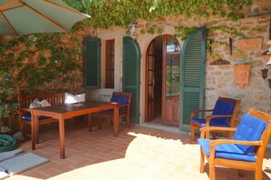 Outdoor dining - Villa Santa Fiora Farmhouse (Selva Santa Fiora)