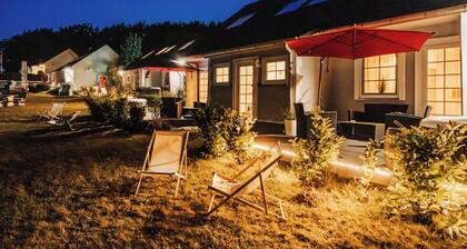 Vacation homes island Usedom house Diego 9 -view of the Achterwasser- sauna whirlpool