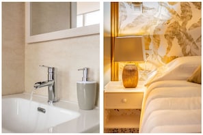 Douche, serviettes fournies