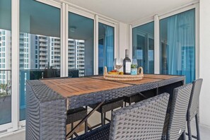 Outdoor dining - 2615 Stunning 2 bdrm Gulf Views ~ Super Special ~ Book June 27th ~ Heated Pool (Destin)