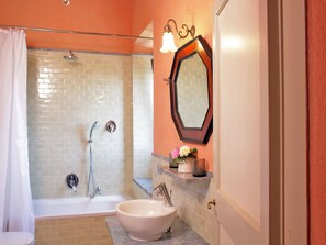 Combined shower/tub, bidet, towels - Orte Villa for 8 with Parking (Orte)